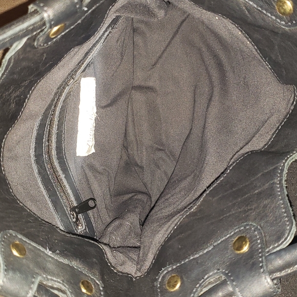 PIETRO Alessandro black leather purse hand bag - Picture 9 of 12